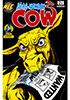 man eating cow
