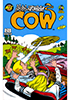 man eating cow